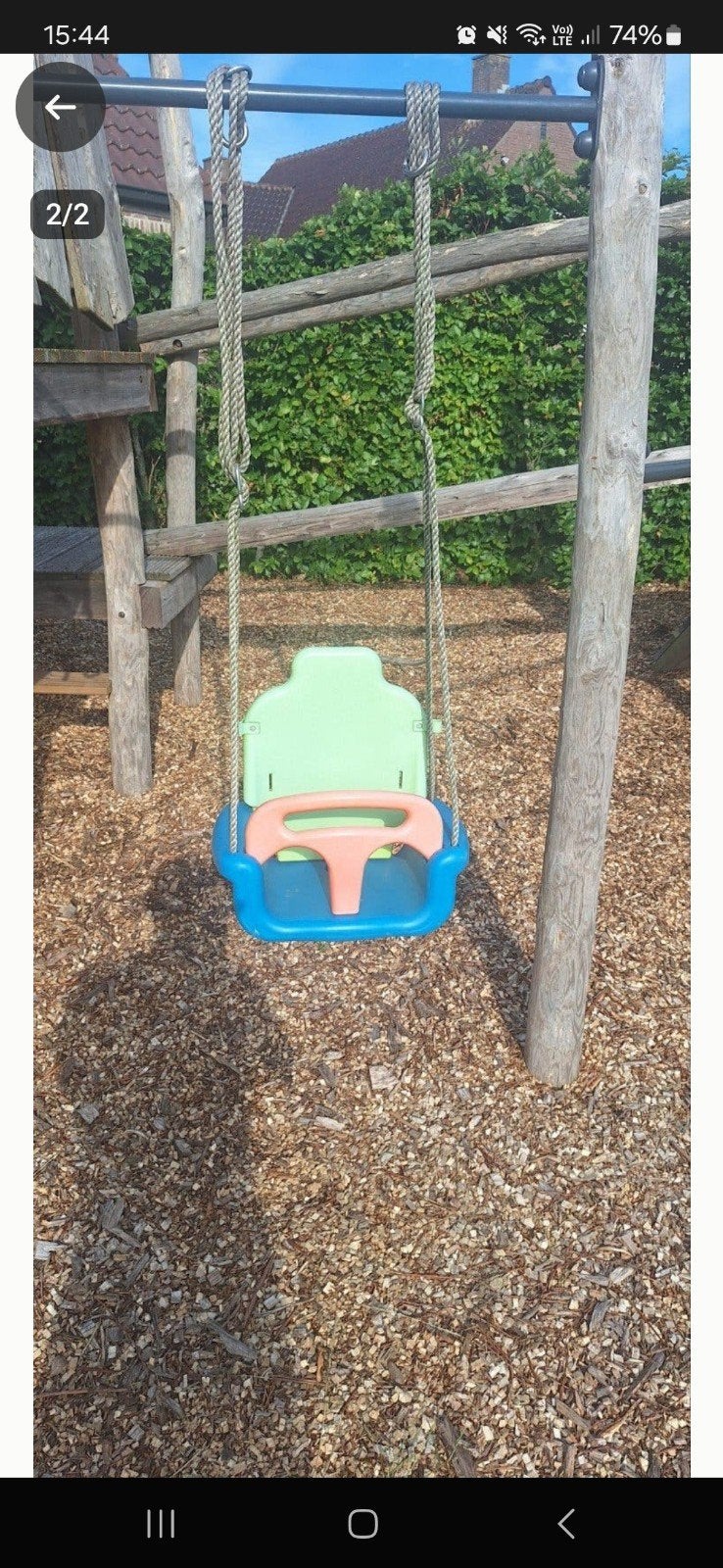 Babyschommel, Ophalen