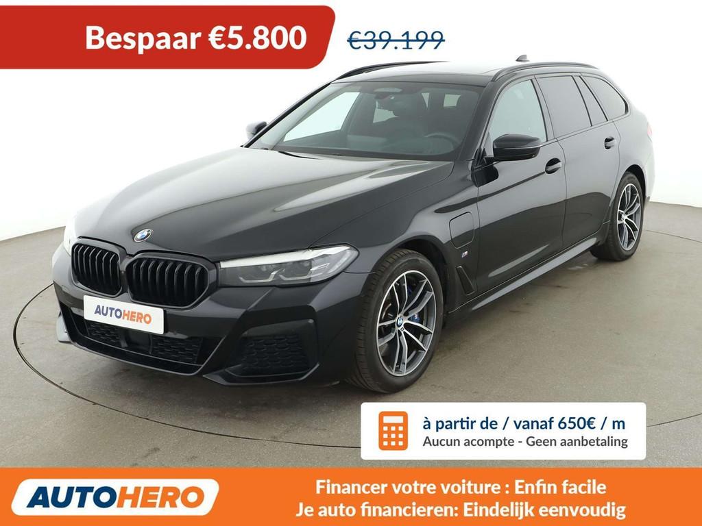 BMW 5 Serie 530 530e xDrive M Sport (bj 2020, automaat), Auto's, BMW, Automaat, Zwart, 44 g/km, Hybride Elektrisch/Benzine