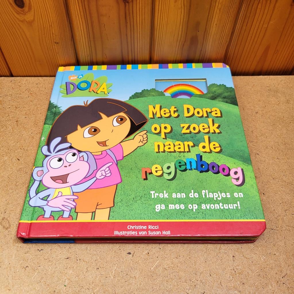 Flapjesboek: Met Dora op zoek naar de regenboog, Ophalen of Verzenden, Gelezen