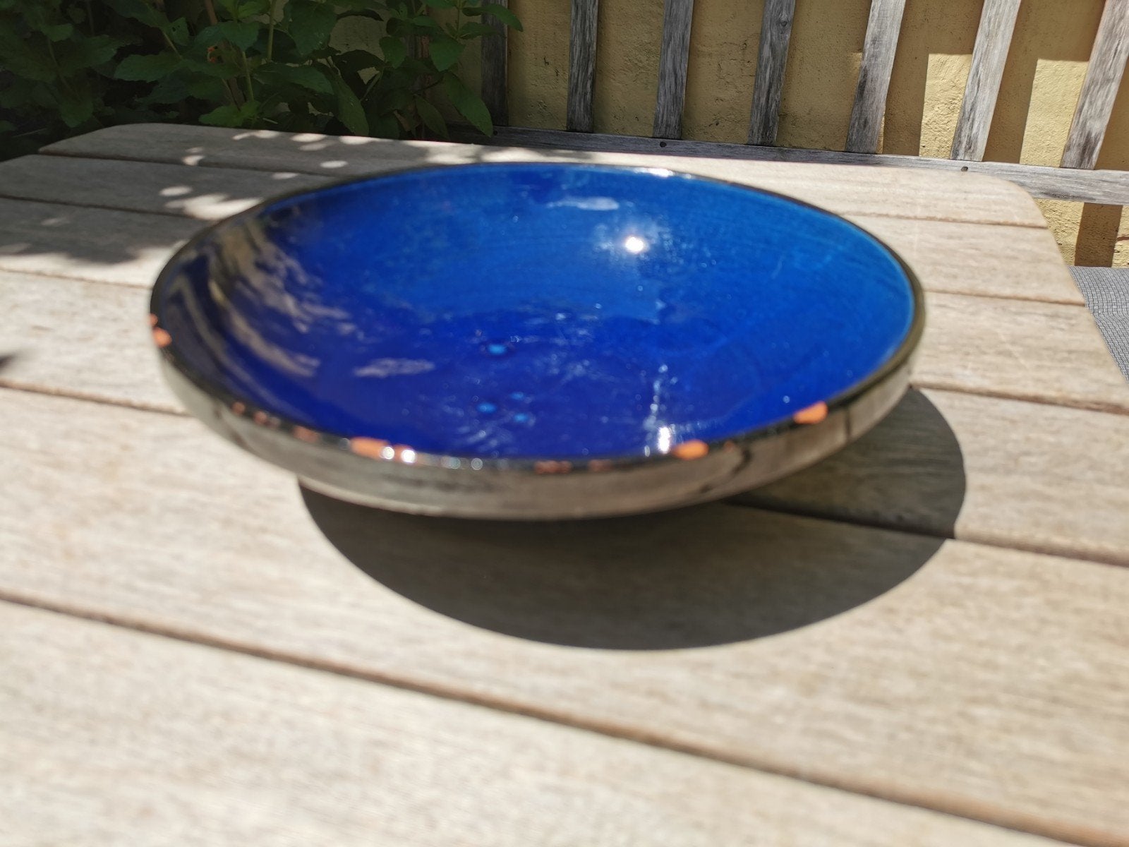 Provençaals aardewerk serveerschaal kom 24 cm., Gebruikt, Schaal, Rond, Ophalen of Verzenden