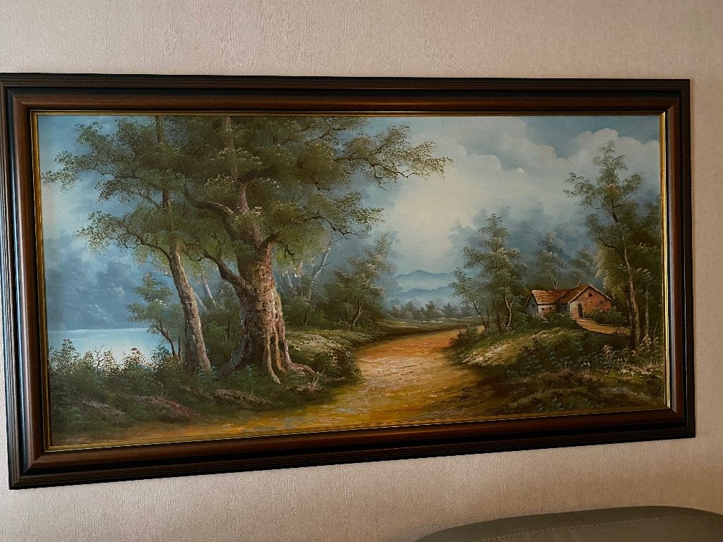 3 schilderijen, Enlèvement, Paysage