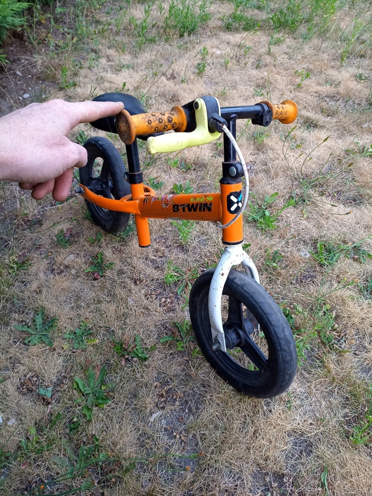 Loopfiets, Ophalen