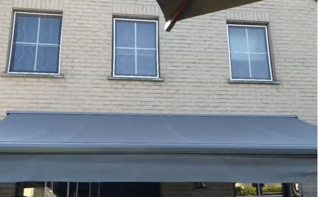 zonneluifel van 5 meter, Ophalen, Elektrisch