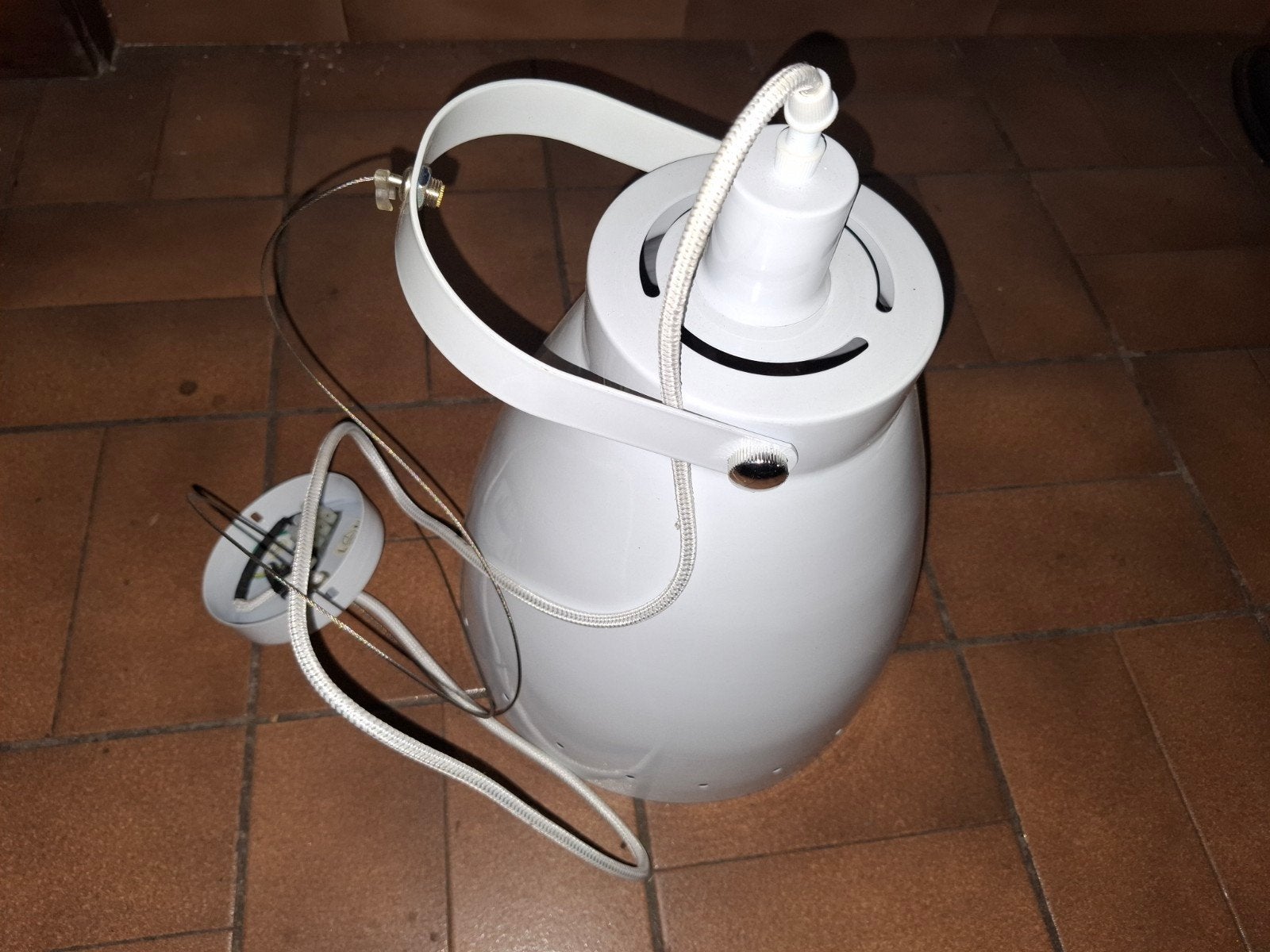 Lustre métallique suspendu– état neuf, Ophalen, Nieuw, Metaal, Industriel