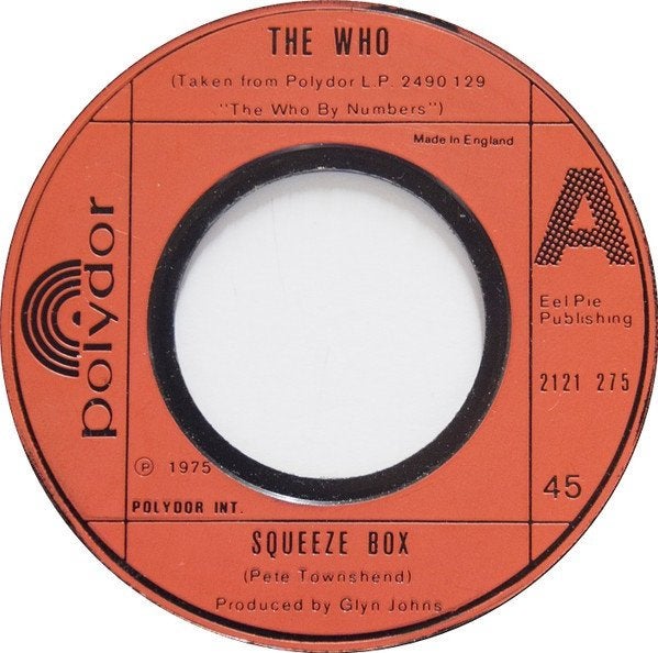 7" The Who – Squeeze Box, Enlèvement ou Envoi, 7 inch, Utilisé, Rock et Metal