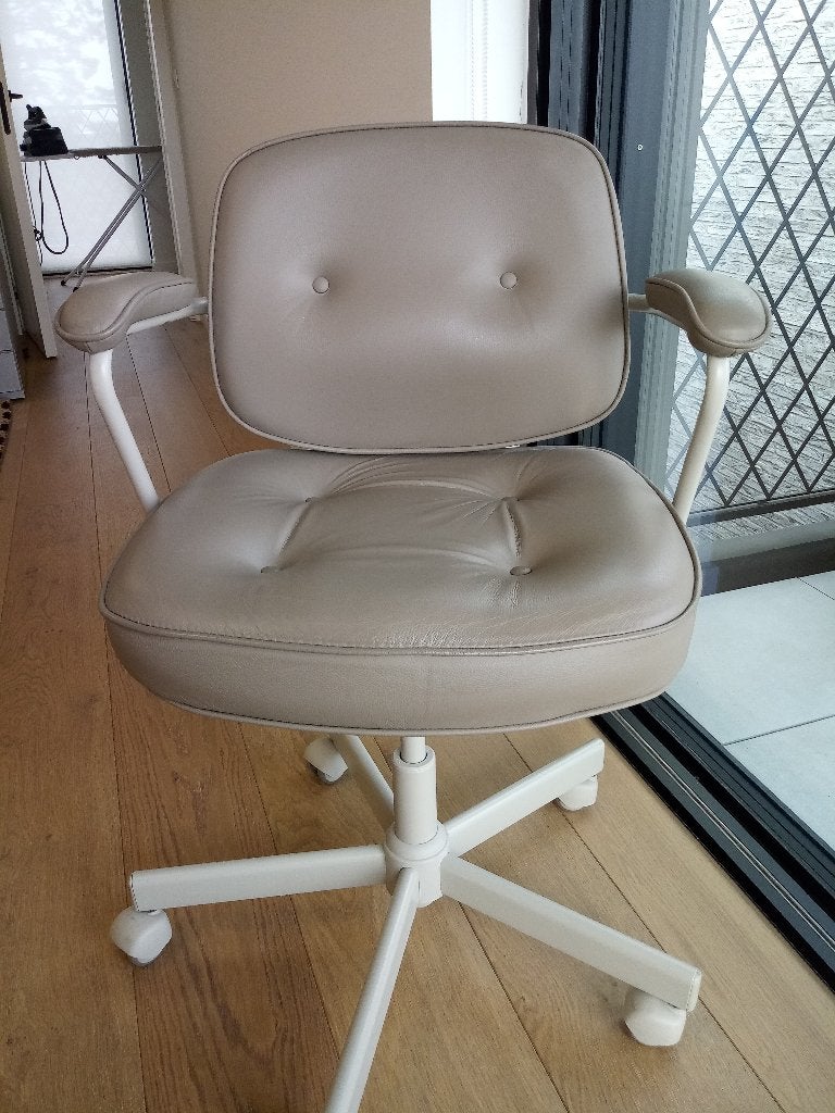 burozetel leder bruin ZGN Ikea, Ophalen, Zo goed als nieuw, Bruin