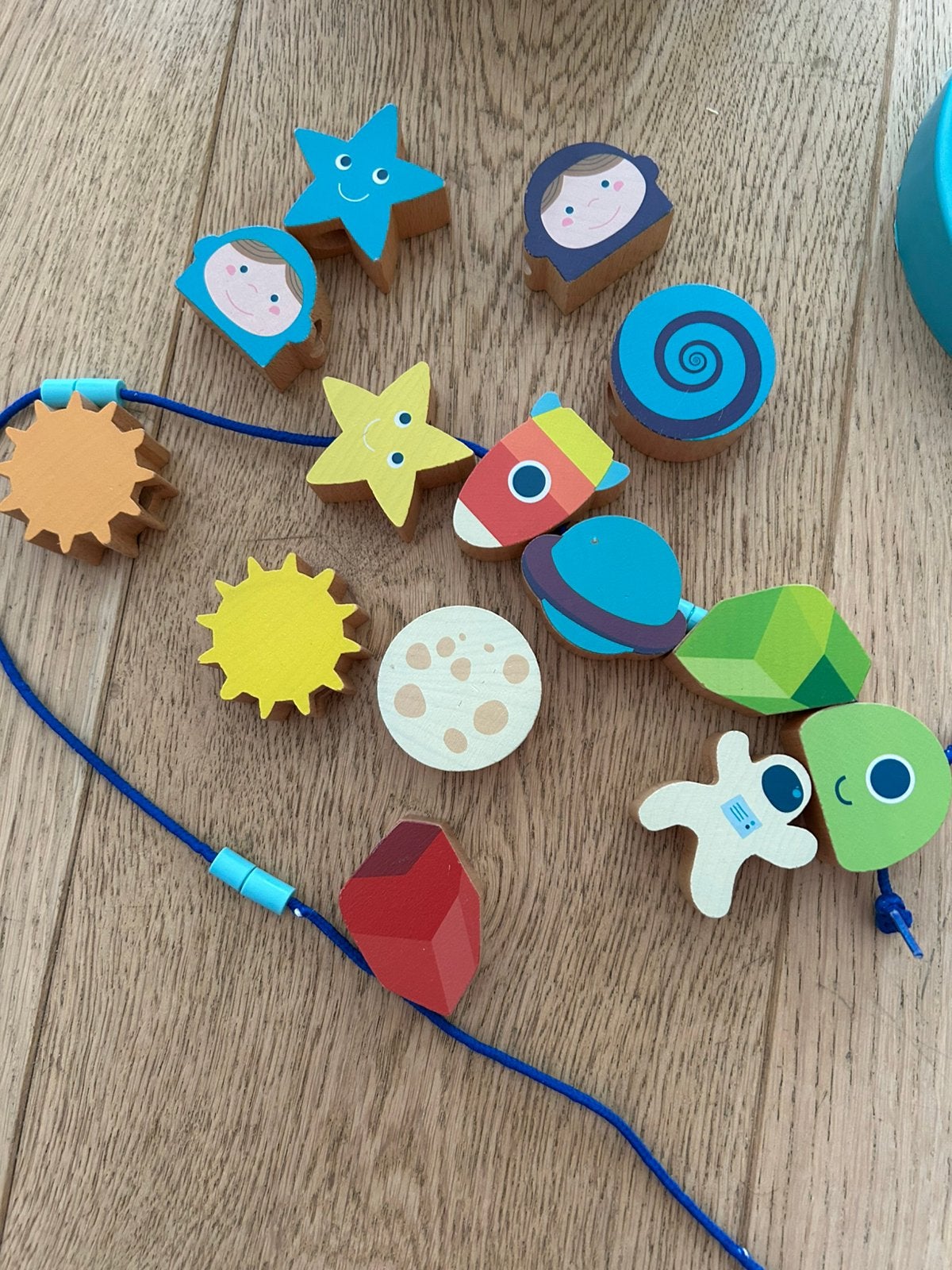 Ruimteparels in de sterren - Vilac, Kinderen en Baby's, Speelgoed | Educatief en Creatief, Ophalen, Zo goed als nieuw, Bouwen