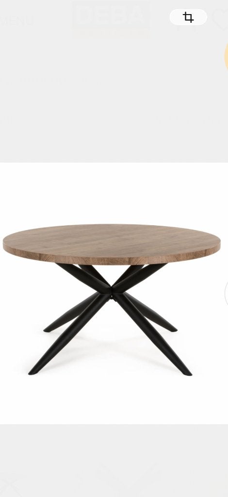Mango eettafel rond 130 cm, 100 à 150 cm, Cinq personnes ou plus, Rond, 100 à 150 cm