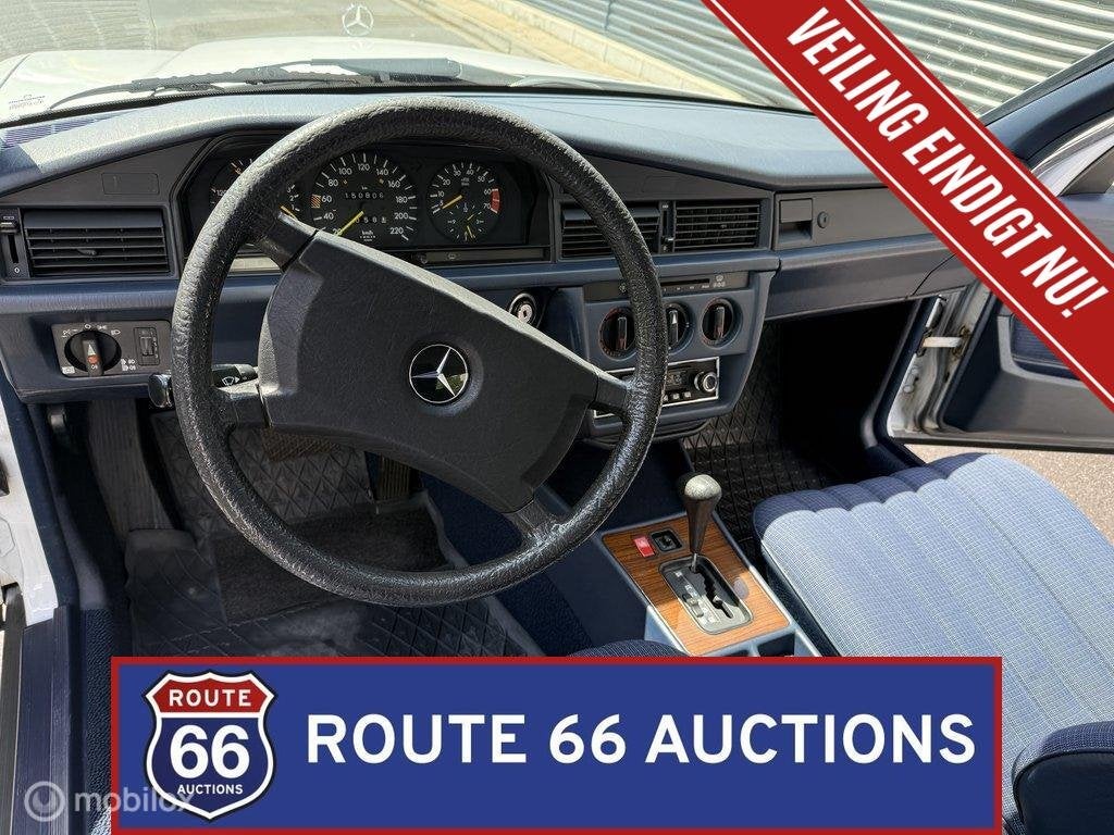 Mercedes-Benz 190 E | 1987 | Route 66 Auctions, Autos, Achat, Entreprise, Boîte manuelle, Autre carrosserie