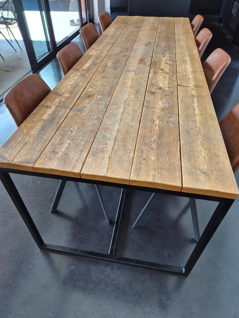 Pure Wood Design eettafel, Gebruikt, 200 cm of meer, 50 tot 100 cm, Vijf personen of meer
