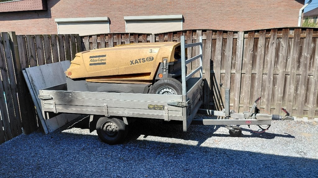 compressor op aanhanger, Comme neuf, Enlèvement, 6 à 10 bars, 100 litres ou plus