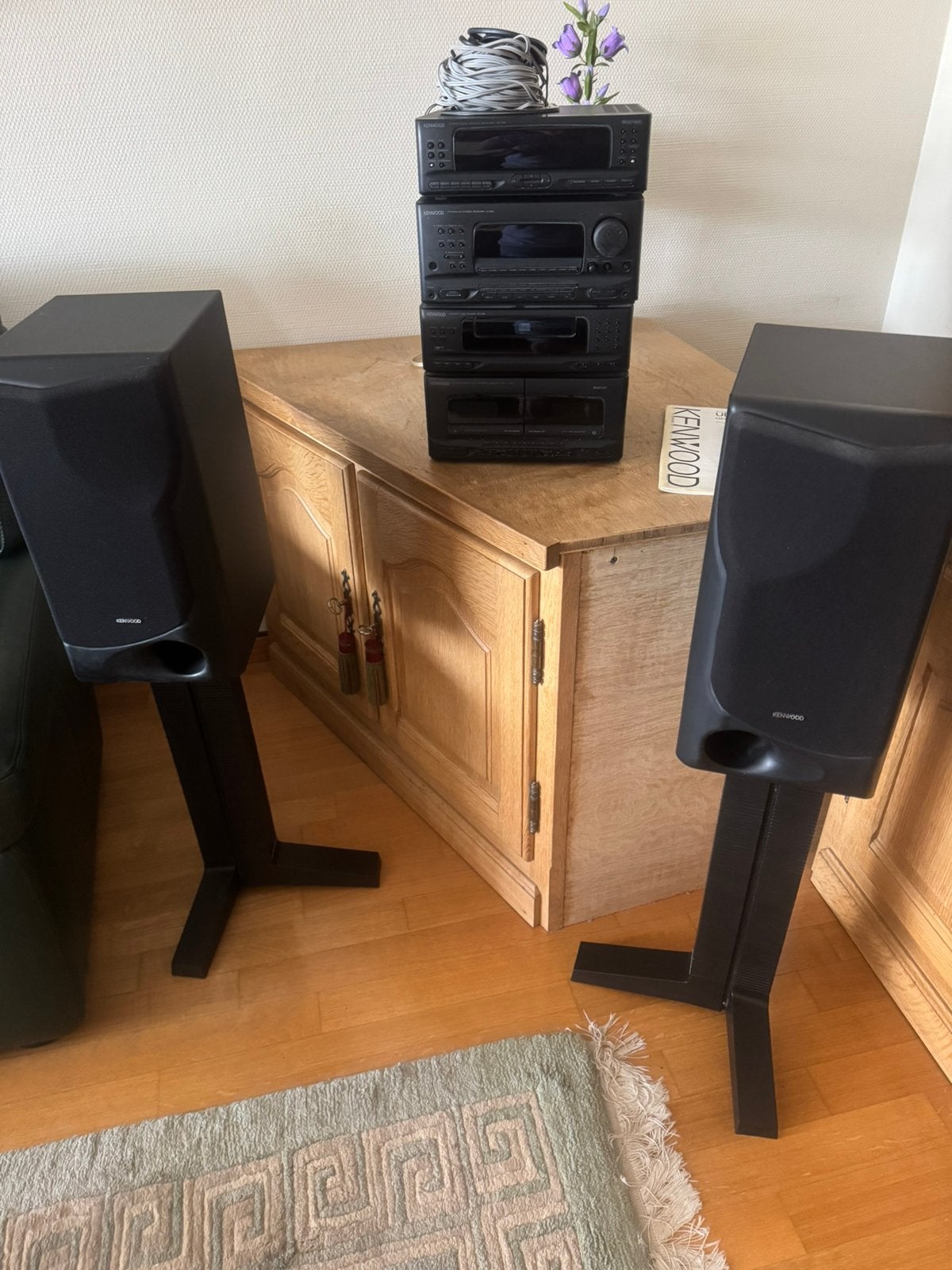 Chaîne stéréo Kenwood + boîtiers, Enlèvement, Utilisé, Autres marques