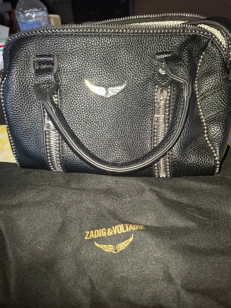Zadig and Voltaire, Enlèvement, Neuf, Noir, Sac à bandoulière
