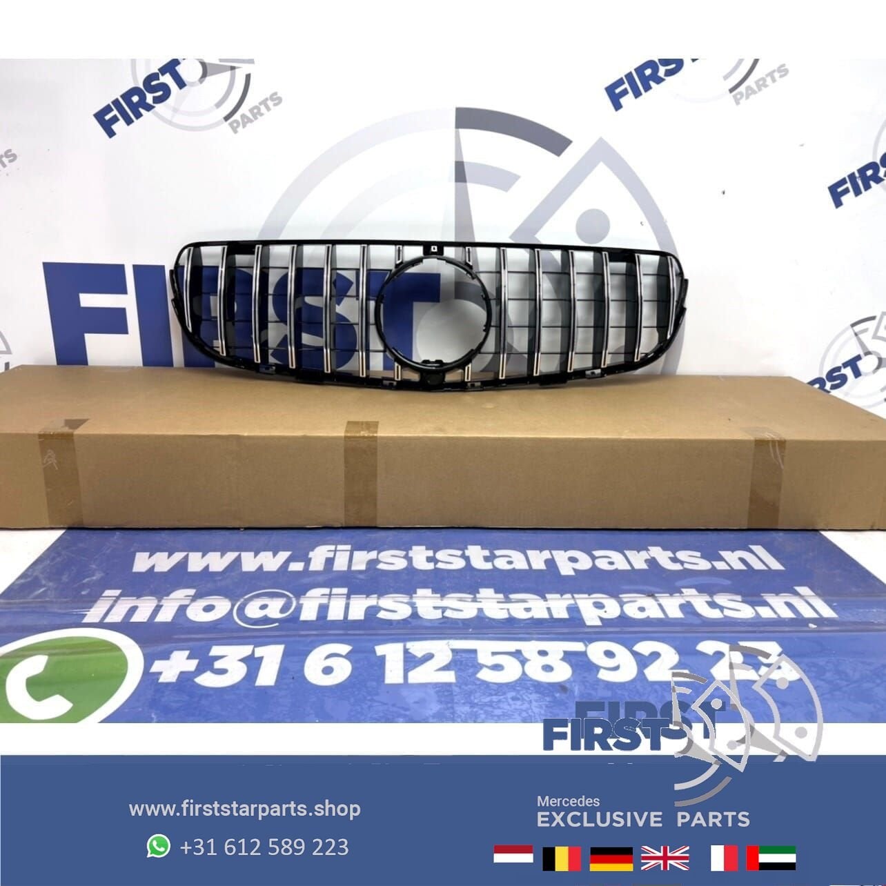 W253 X253 C253 PRE-FACELIFT GLC63 AMG GT GRIL voor Mercedes, Gebruikt, -, Ophalen of Verzenden, -