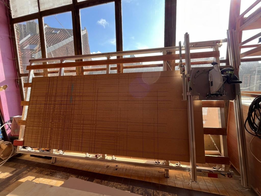 Panneauteuse verticale DANLIST – BMI Type TPS 158 X 305, Doe-het-zelf en Bouw, Gereedschap | Zaagmachines, Gebruikt, Invalzaag
