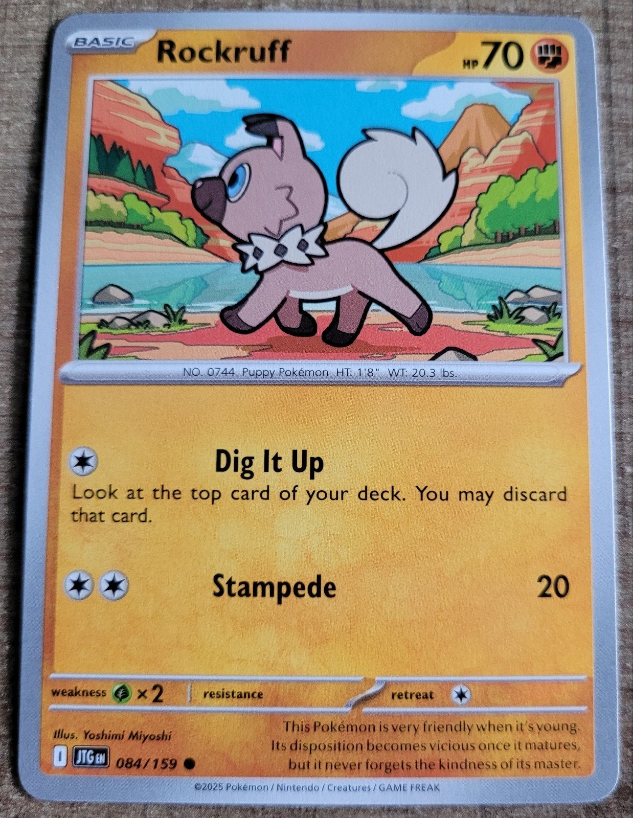 Rockruff (084/159), Ophalen of Verzenden, Zo goed als nieuw, Losse kaart