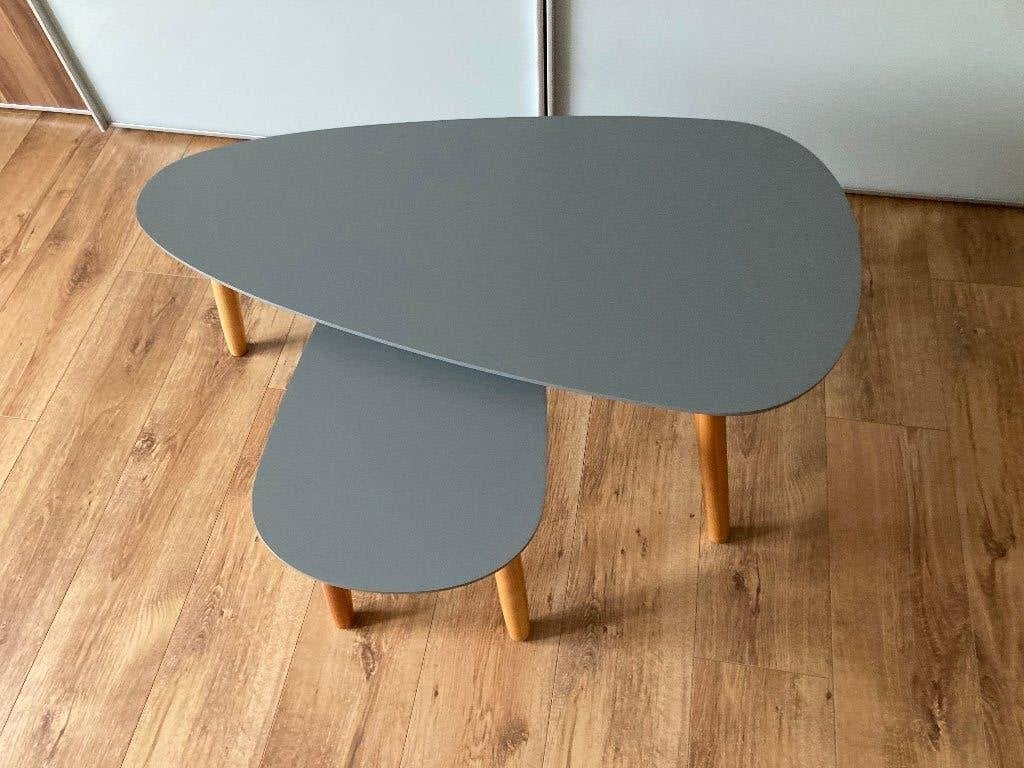 Salontafel grijs VidaXL, Maison & Meubles, 50 à 100 cm, Comme neuf, Enlèvement, Modern