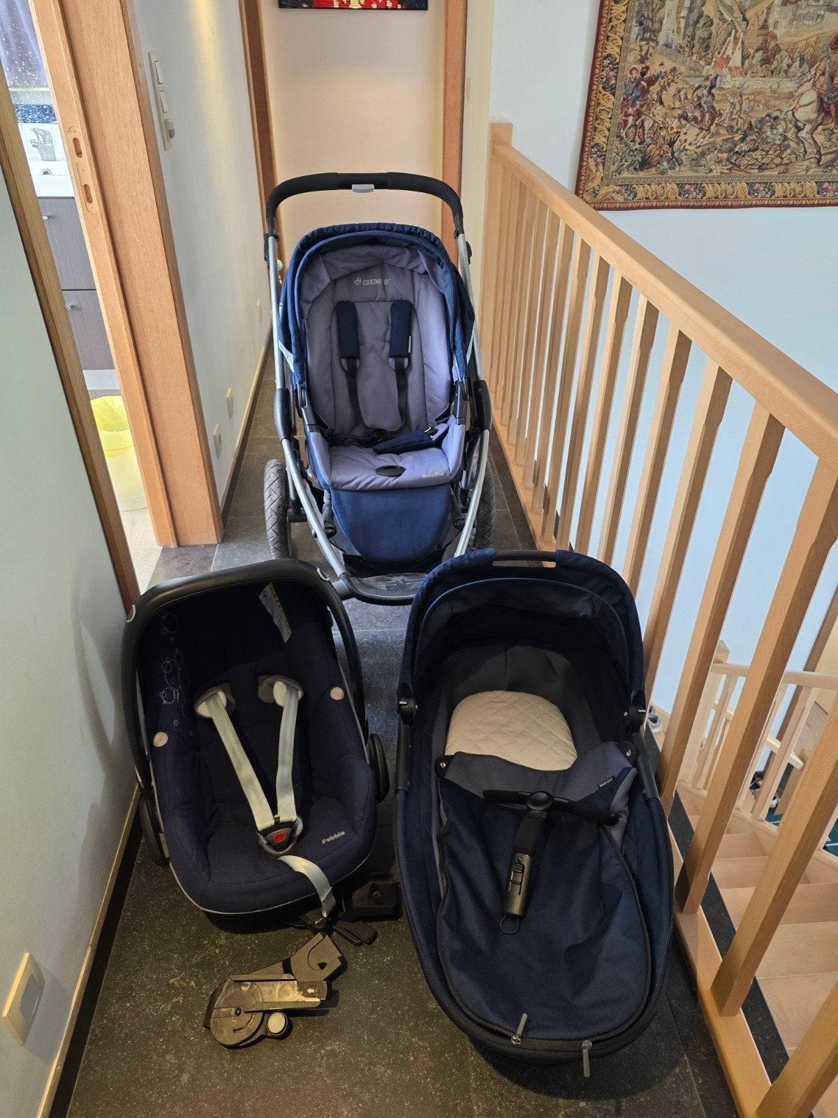 pouset, Kinderen en Baby's, Kinderwagens en Combinaties, Gebruikt, Met reiswieg, Maxi-Cosi, Ophalen