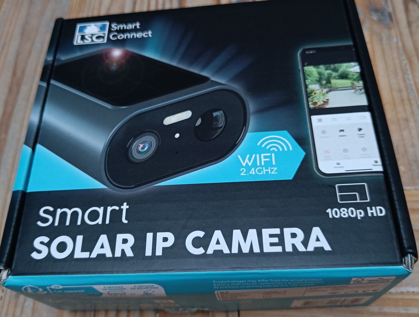 Beveiligings camera voor buiten met zonnepaneel, Ophalen