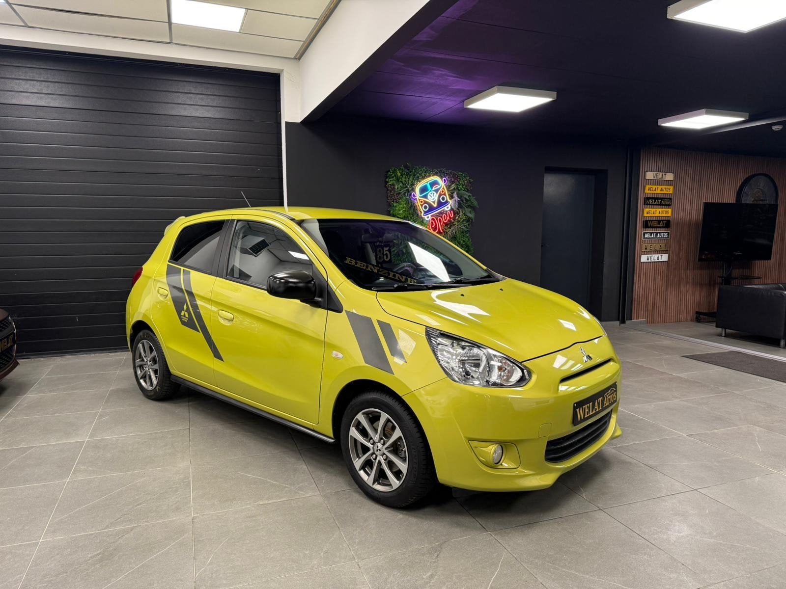 MITSUBISHI SPACESTAR 2015 1.2 BENZINE/ EURO 6 / TOPSTAAT, Auto's, Gebruikt, 96 g/km, 920 kg, Geel