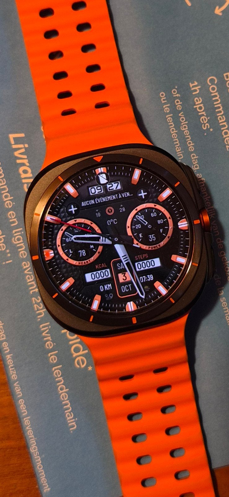 Samsung Galaxy Watch Ultra 2025, Calorieverbanding, Nieuw, Ophalen of Verzenden, Waterdicht