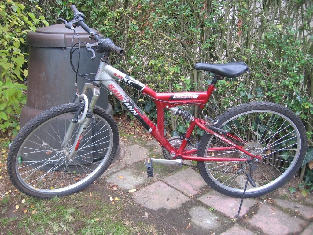 26 inch jongensfiets mountainbike met 21 versnellingen, Fietsen en Brommers, Ophalen, Gebruikt, 45 tot 49 cm, Velgrem