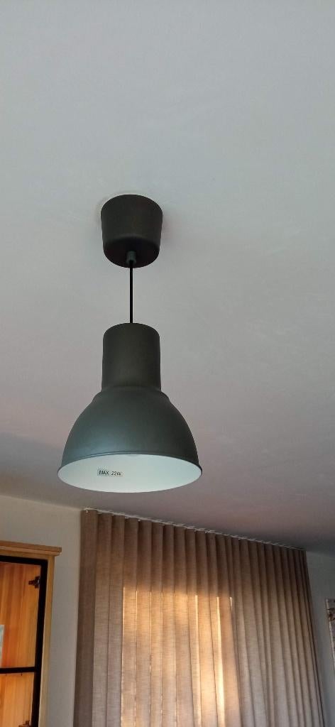 HEKTAR Hanglamp, donkergrijs, 22 cm €9,99/ST, Huis en Inrichting, Ophalen, Gebruikt, Metaal