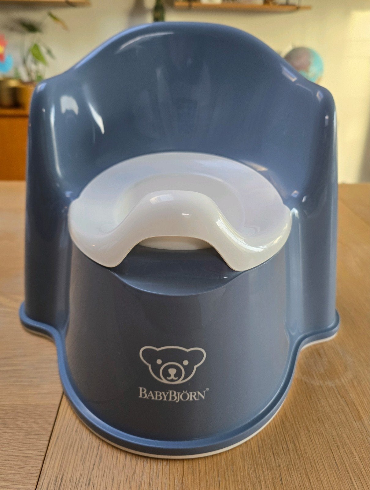 BabyBjorn Potje Blauw, Ophalen, Gebruikt