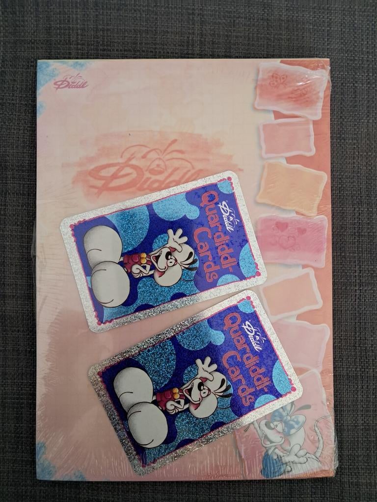 Bloc Diddl motifcréa' sous blister + 2 Quardiddl-Cards, Enlèvement ou Envoi, Diddlina, Neuf, Papier, Carte ou Papeterie