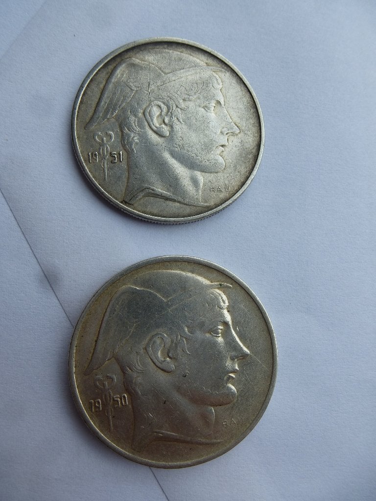 Anciennes pièces de 20 FB, Enlèvement, Métal, Monnaie en vrac