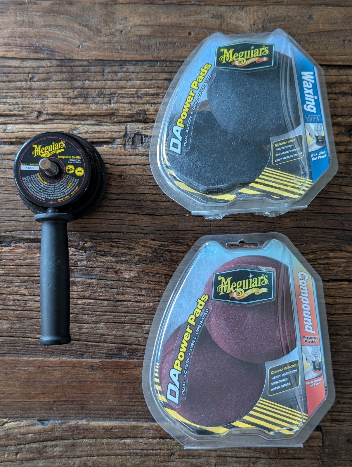 Meguiar's DA Power system tool + 4 pads (nieuw), Enlèvement ou Envoi, Neuf