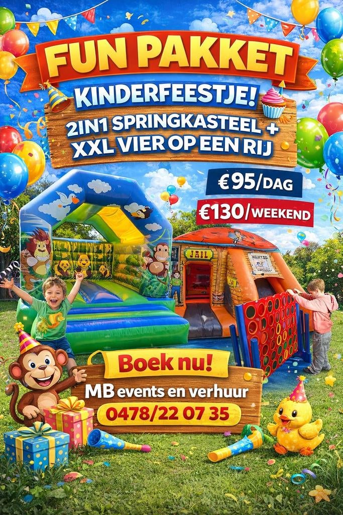 Springkasteel Te Huur