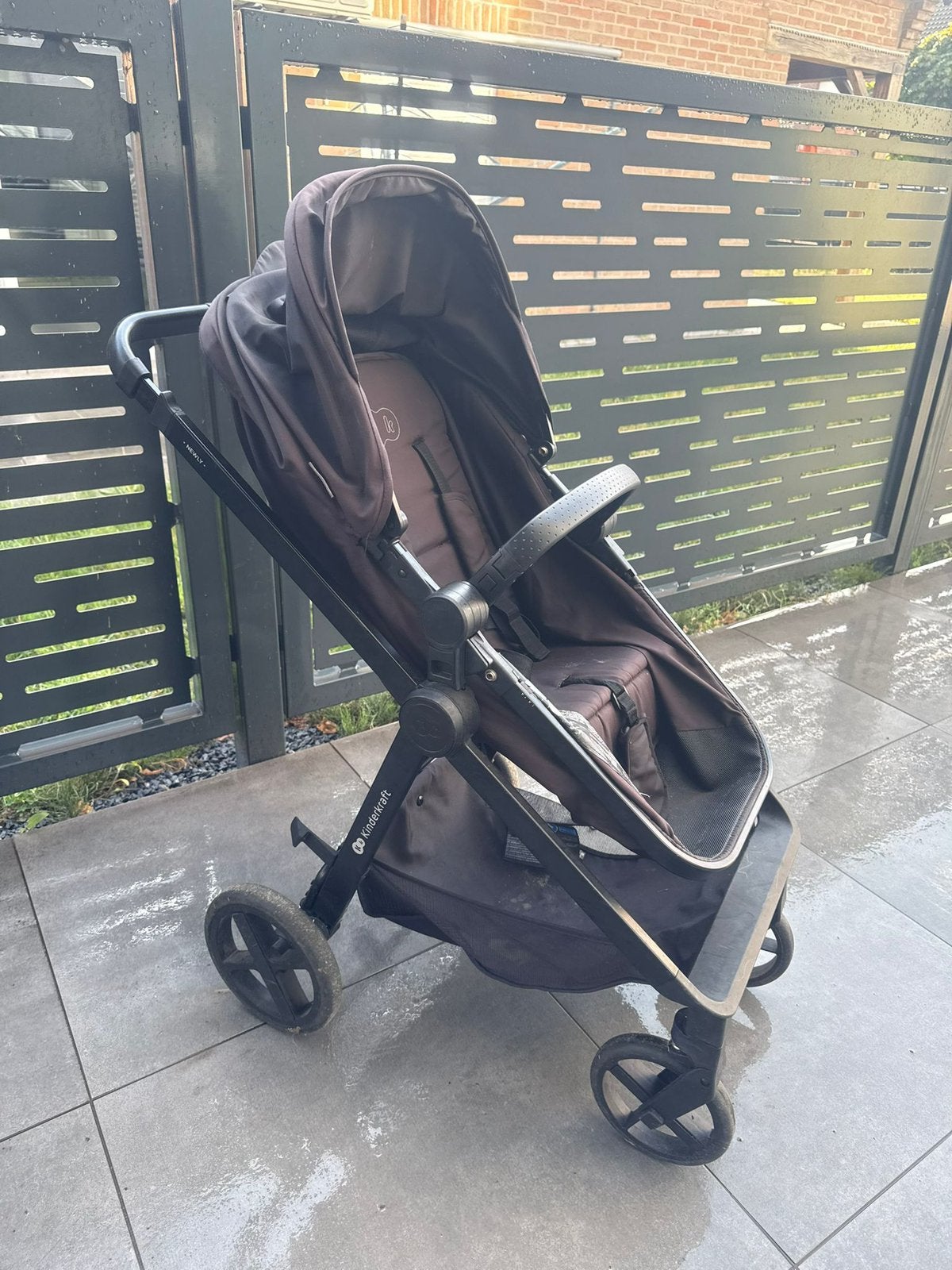 Kinderkraft kinderwagen + i-CARE autostoel, Enlèvement ou Envoi, Comme neuf, Ombrelle