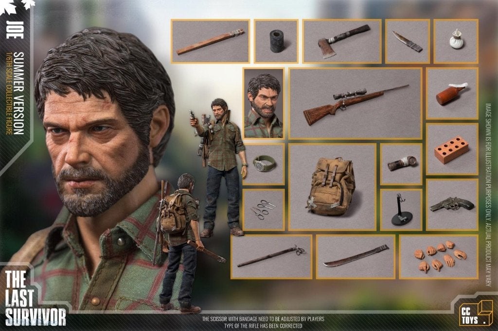 CCToys Joel The Last Of Us Summer Version CCT-001 30 cm, Envoi, Comme neuf, TV, Figurine ou Poupée