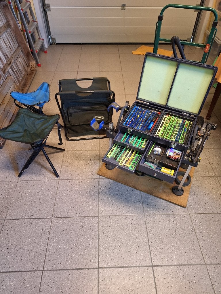 visgerief witvis complete uitrusting, Ophalen, Gebruikt, Complete hengel