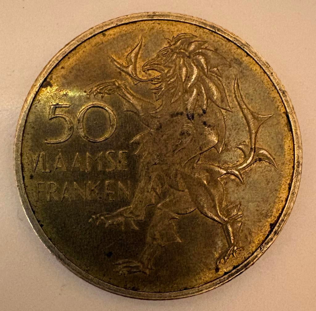 50 vlaamse franken, Ophalen of Verzenden