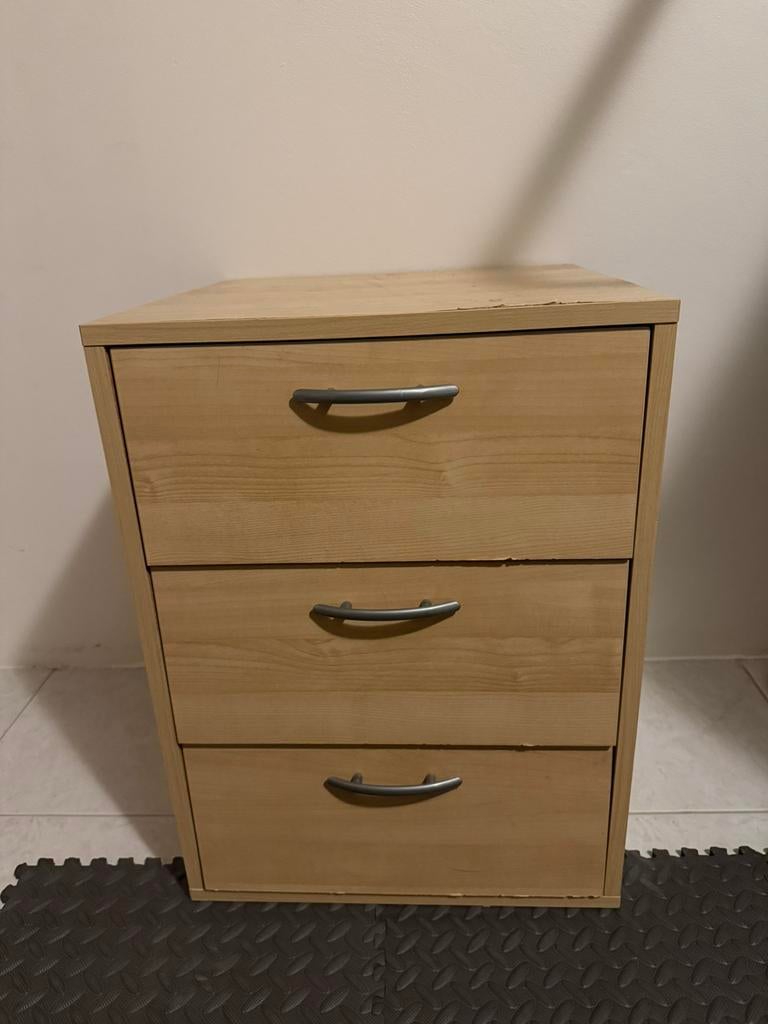 Nachtkastje, Huis en Inrichting, Kasten | Ladekasten, Ophalen, Gebruikt