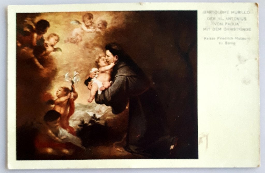 PC RELIGIEUX ANC : ST ANTOINE d PADOUE & Enfant Noël Ref.R24, Enlèvement ou Envoi