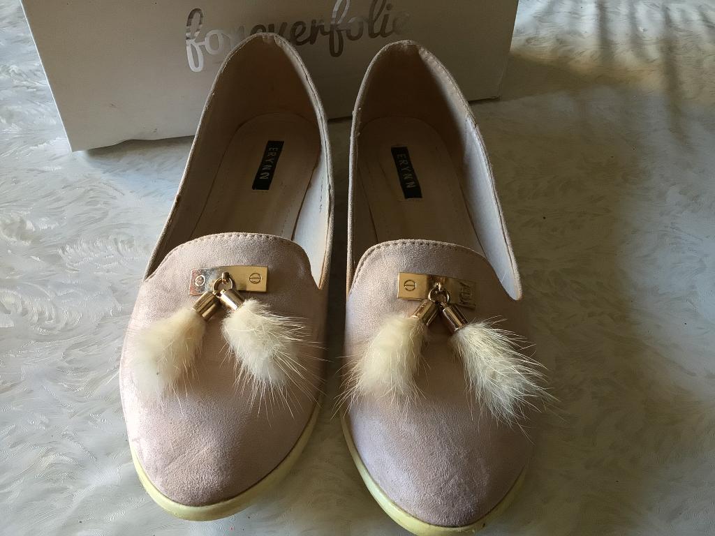 Chaussures plates Daim pour femmes taille 41, Enlèvement ou Envoi, Porté, Rose