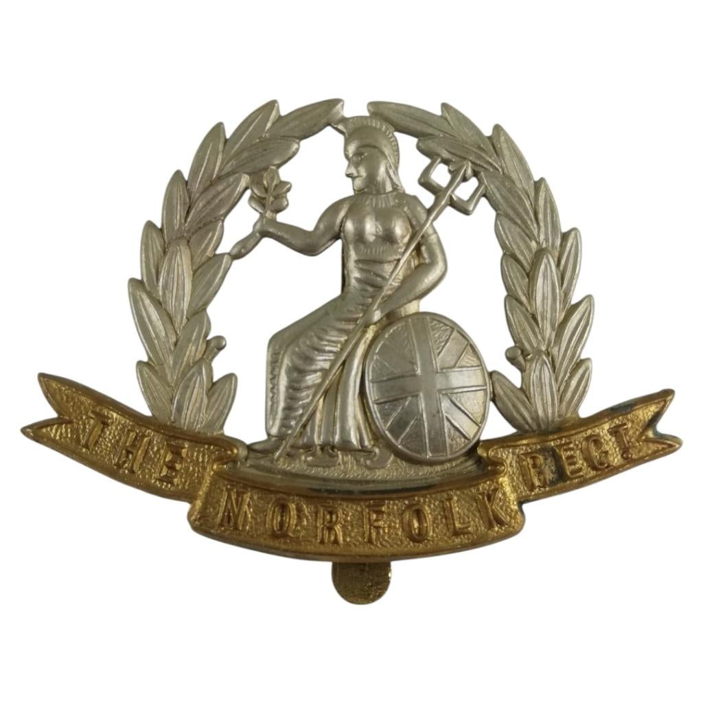 British Army - Norfolk Regiment Cap Badge, Verzamelen, Ophalen of Verzenden, Landmacht, Embleem of Badge