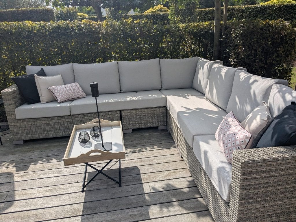 Lounge, Jardin & Terrasse, Ensembles de jardin, Osier, Banque, Comme neuf, Enlèvement