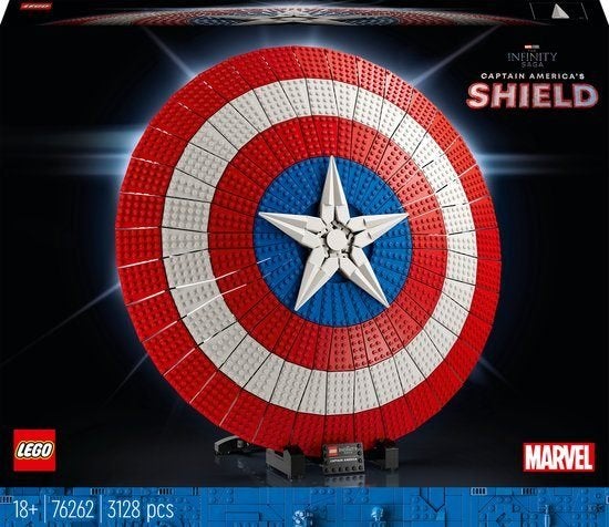 LEGO 76262 Marvel Schild van Captain America nieuw, Marvel, Lego, Nieuw, Ophalen of Verzenden