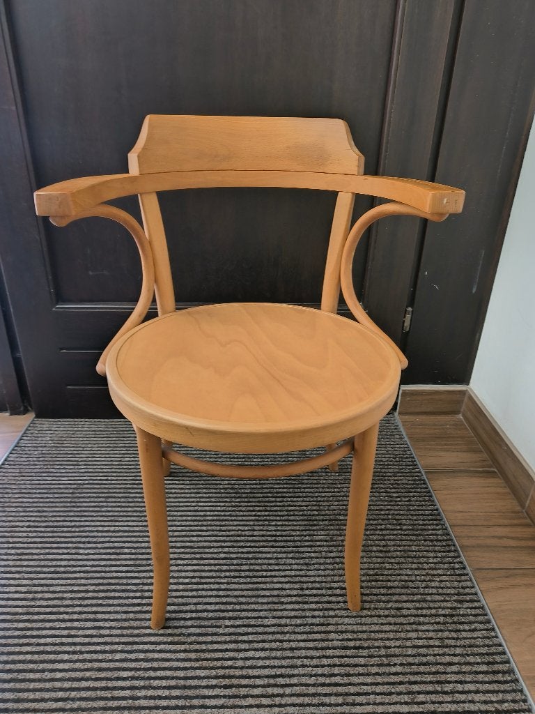 6 mooie bistro stoelen met leuning, Maison & Meubles, Chaises, Enlèvement, Comme neuf, Bois, Cinq, Six Chaises ou plus