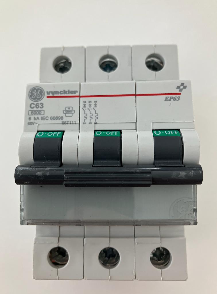 ABB/Vynckier zekering 3P C 63A (6kA), Ophalen of Verzenden, Gebruikt, Overige typen