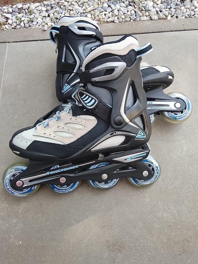 Inline skates maat 38,5 + Salomon beschermset, Sport en Fitness, Ophalen, Salomon