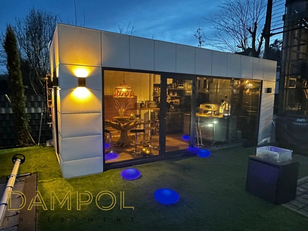 Bureau/Salle de gym/Abris de jardin avec clim extra  6x3 m, Enlèvement, 500 cm ou plus, Autres matériaux, Neuf