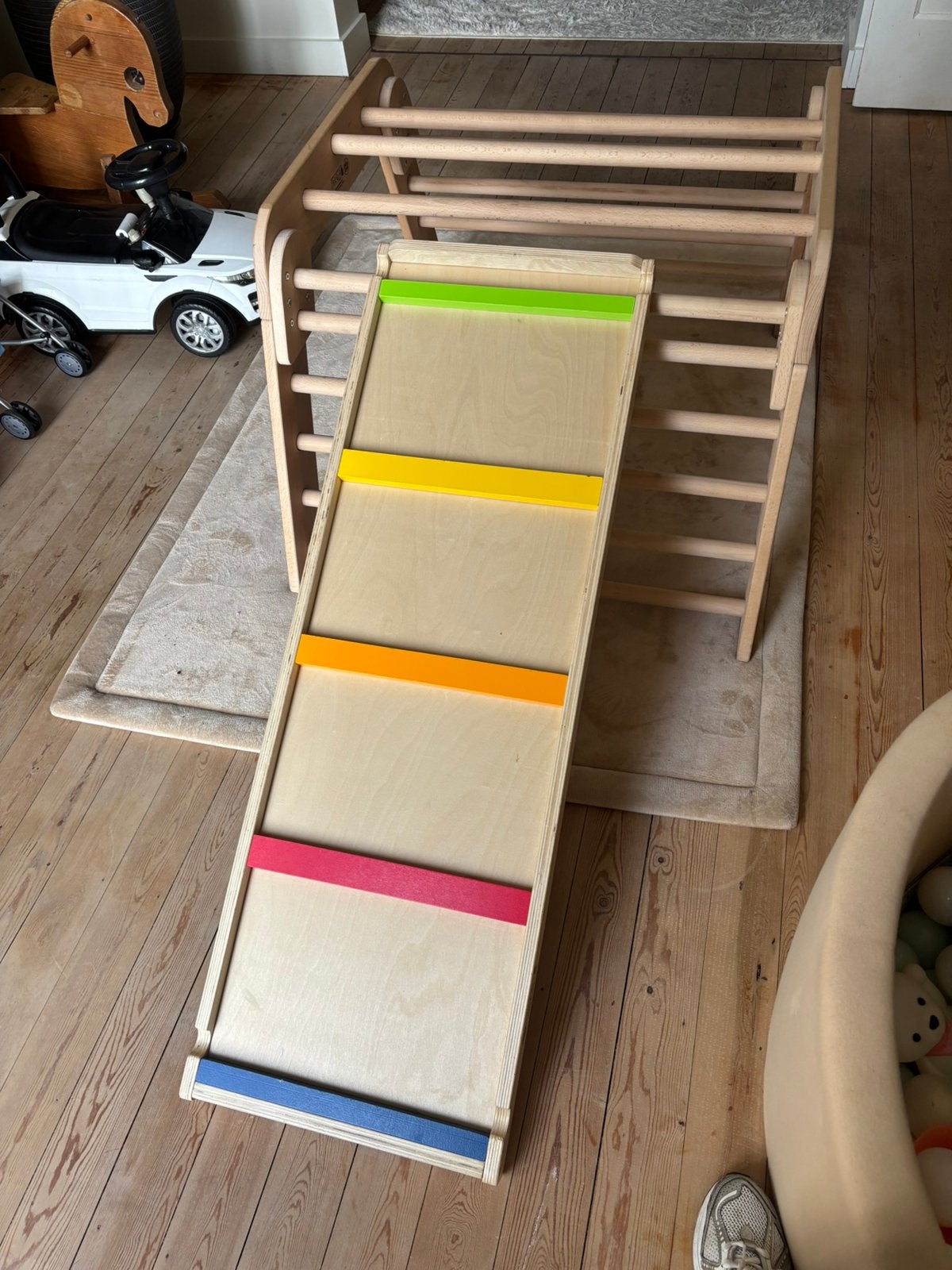 Klimrek met glijbaan of klimplank, Ophalen, Zo goed als nieuw