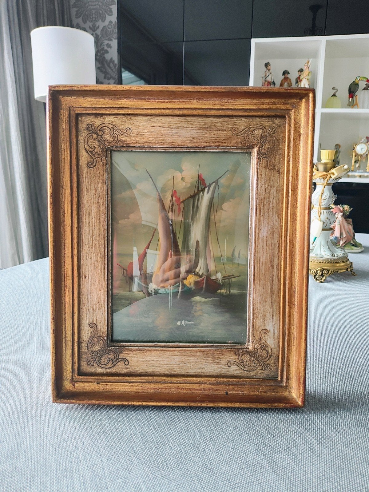 Belle peinture (peintre inconnu), Peinture à l'huile, Surréalisme, Enlèvement, Encadré