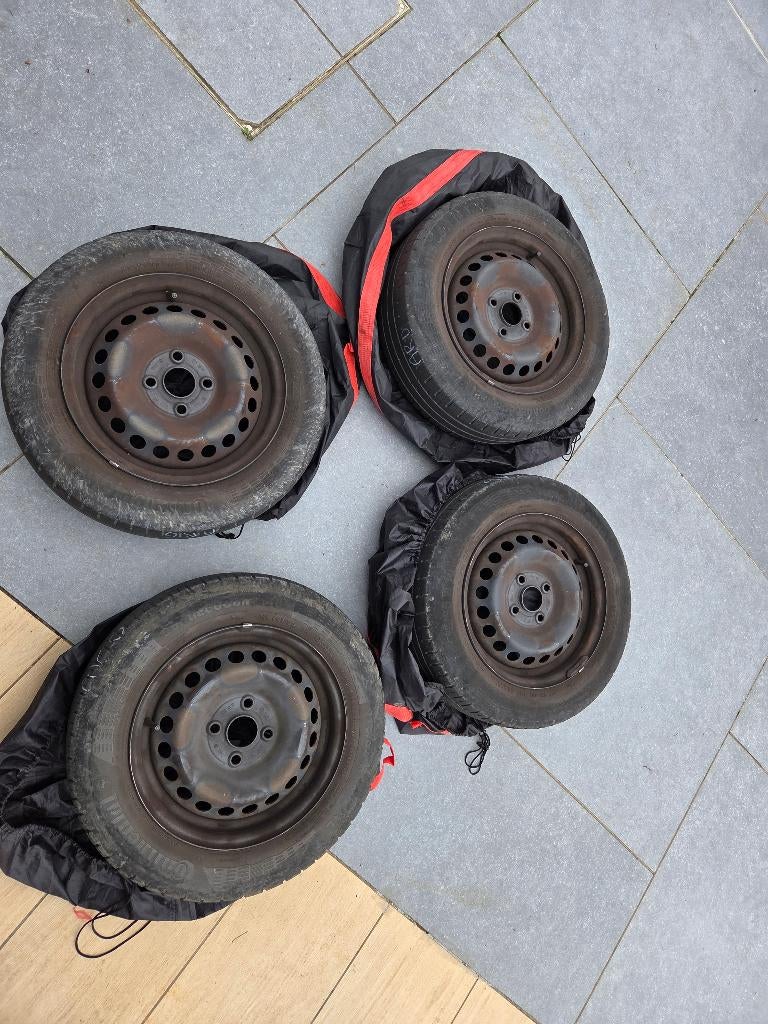 4 jantes 14 '' pouces avec pneus été 175/65 R 14 T XL, 14 pouces, 175 mm, Véhicule de tourisme, Pneus été