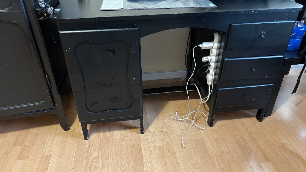 Bureau ancien en bois - bon etat, Antiek en Kunst, Antiek | Kantoor en Zakelijk, Ophalen